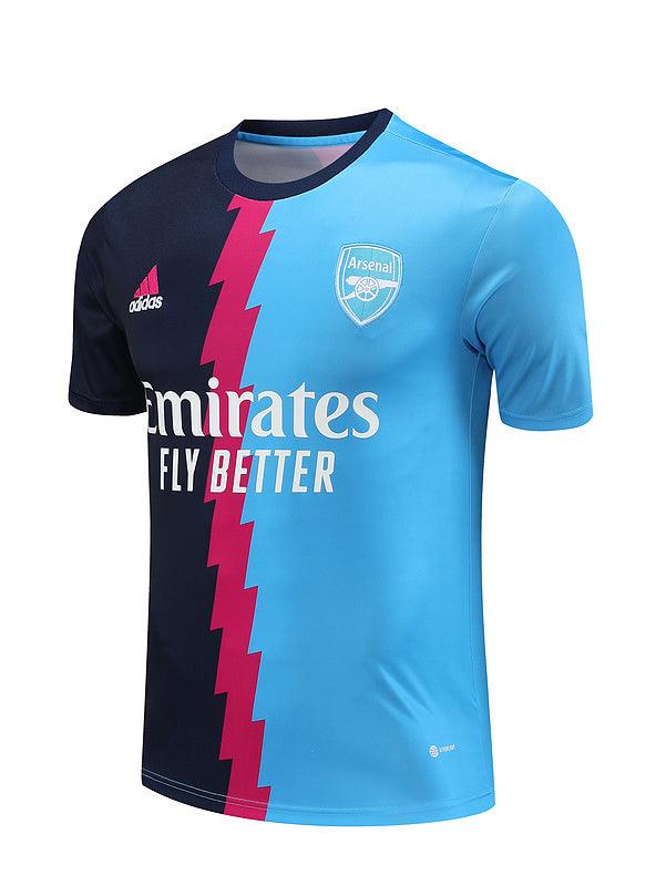 Camiseta Arsenal 23/24 - Treino - Azul Claro/Preto - Loja da Seven