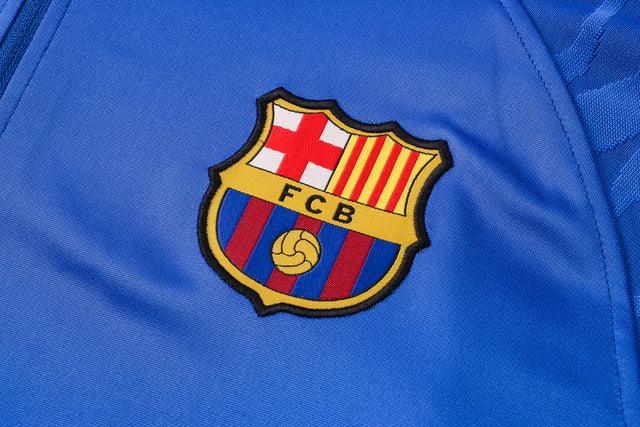 Conjunto Barcelona 21/22 Azul - Nike - Com Ziper - DA Sports Oficial