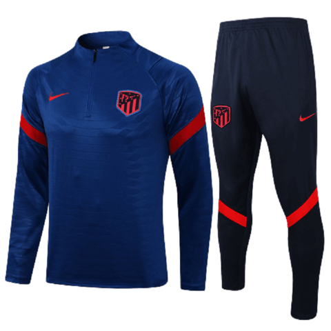 Conjunto Atlético de Madrid 21/22 Azul - Nike - Ziper - DA Sports Oficial