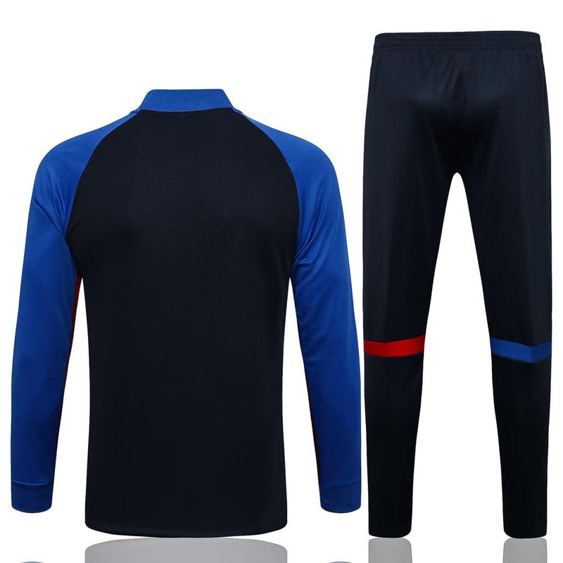 Conjunto Barcelona 21/22 Azul - Nike - Com Fecho - DA Sports Oficial