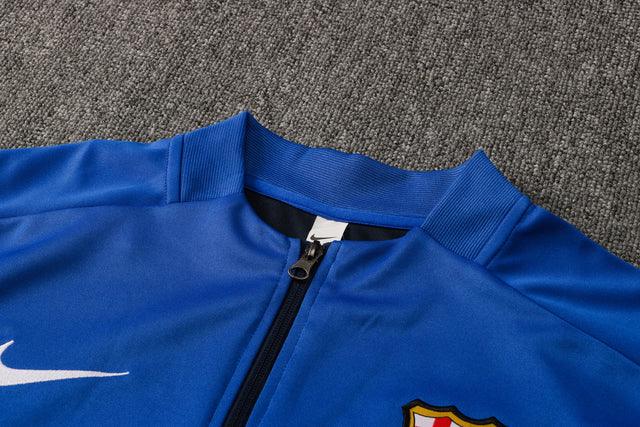 Conjunto Barcelona 21/22 Azul - Nike - Com Fecho - DA Sports Oficial