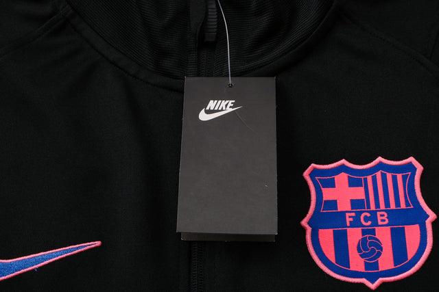 Conjunto Barcelona 21/22 Preta e Roxa - Nike - Com Fecho - DA Sports Oficial