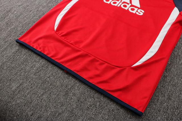 Conjunto Bayern de Munique 21/22 Vermelha e Azul - Adidas - Com Fecho - DA Sports Oficial