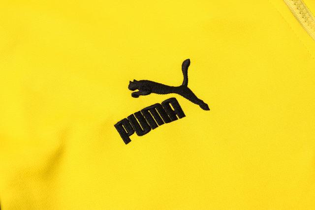 Conjunto Borussia Dortmund 21/22 Amarela - Puma - Com Capuz - DA Sports Oficial