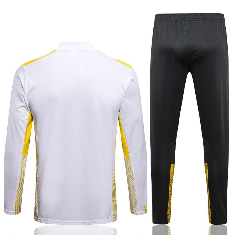 Conjunto Borussia Dortmund 21/22 Branca - Puma - Com Ziper - DA Sports Oficial