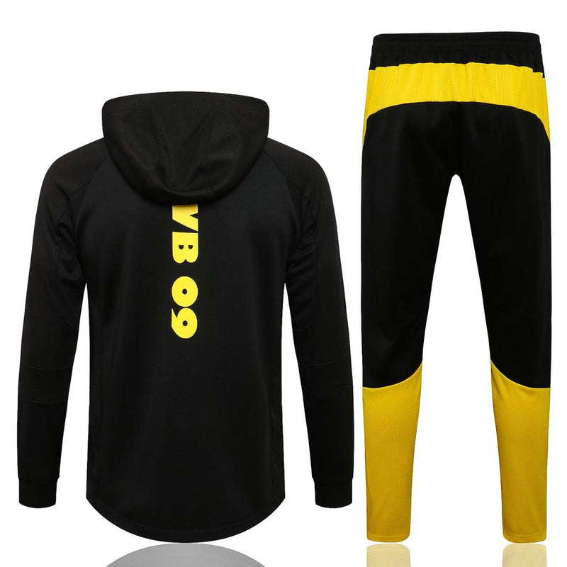 Conjunto Borussia Dortmund 21/22 Preta - Puma - Com Capuz - DA Sports Oficial