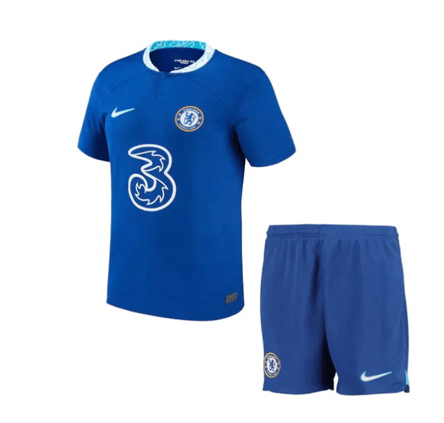 Conjunto Infantil Chelsea Home 22/23 - Azul - DA Sports Oficial