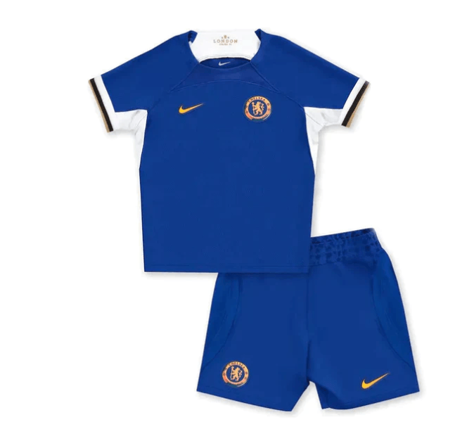 Conjunto Infantil Chelsea Home 23/24 - Azul - DA Sports Oficial