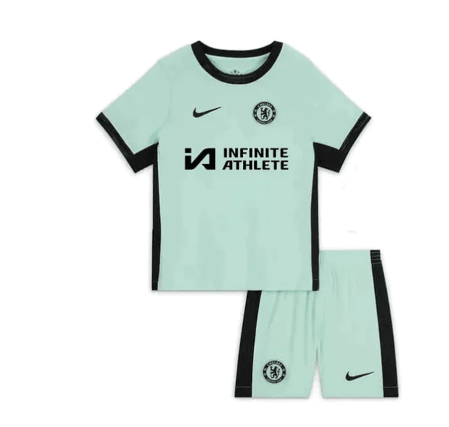 Conjunto Infantil Chelsea Third 23/24 - Verde - DA Sports Oficial