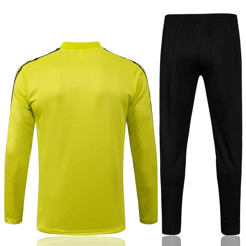 Conjunto Internacional 21/22 Verde Fluorescente e Preto - Adidas - Com Ziper - DA Sports Oficial