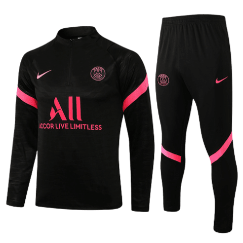 Conjunto PSG 21/22 Preto - Nike - Com Ziper - DA Sports Oficial