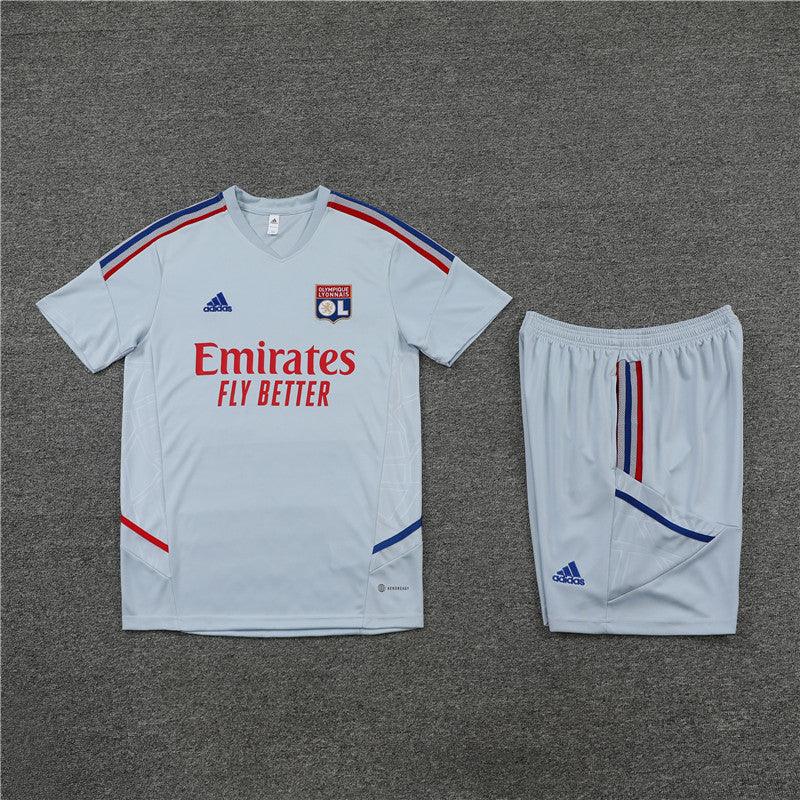 Kit Camisa e Short Olympique Lyonnais 22/23 - DA Sports Oficial