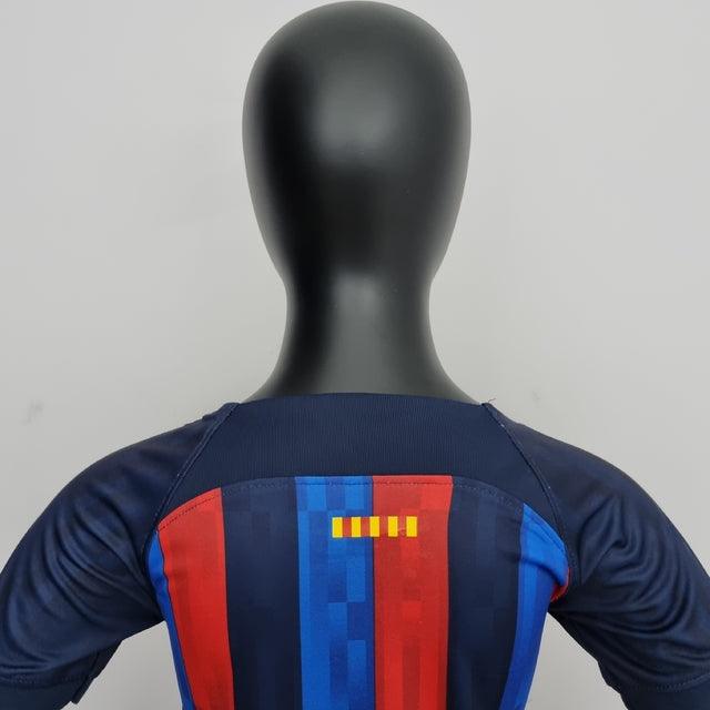 Kit Infantil Barcelona 22/23 Nike - Azul e Vermelho - DA Sports Oficial