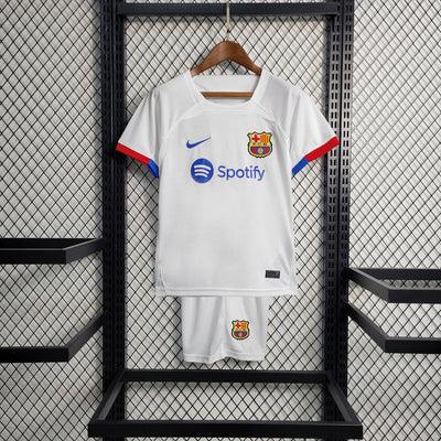 Kit Infantil Barcelona 23/24 - Branco - DA Sports Oficial