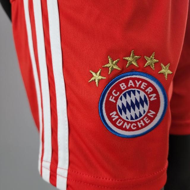 Kit Infantil Bayern de Munique 22/23 Adidas - Vermelho - DA Sports Oficial