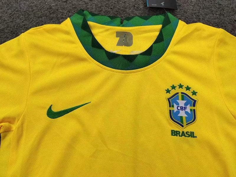 Kit Infantil Brasil 2021 Nike - Amarelo - DA Sports Oficial