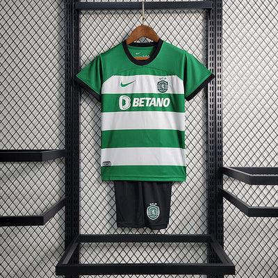 Kit Infantil Sporting Portugal 23/24 - Verde - DA Sports Oficial